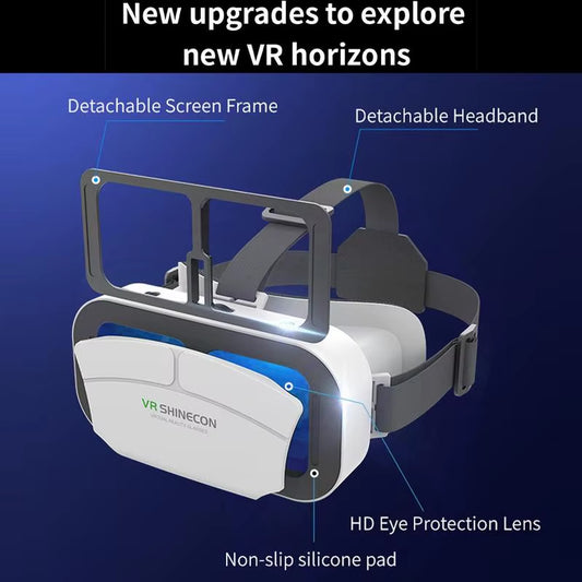 3D VR Headset Adjustable VR Headset for Watching Movies Comfortable VR Goggles/Glasses for Smartphone 4.5-7.0 Inch Screen