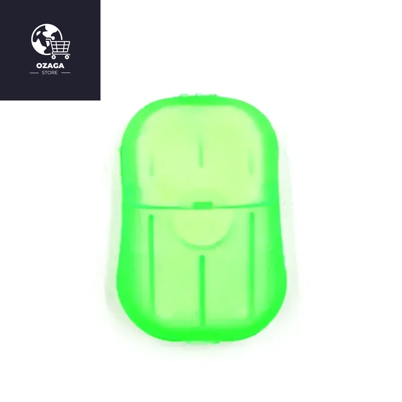 Portable Outdoor Travel Soap Tablets in Convenient Dispenser Box - Mini Hand Washing Sheets