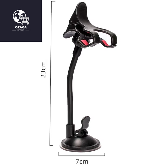 360-Degree Rotating Car Phone Holder with Adjustable Support for GPS and Mobile Devices