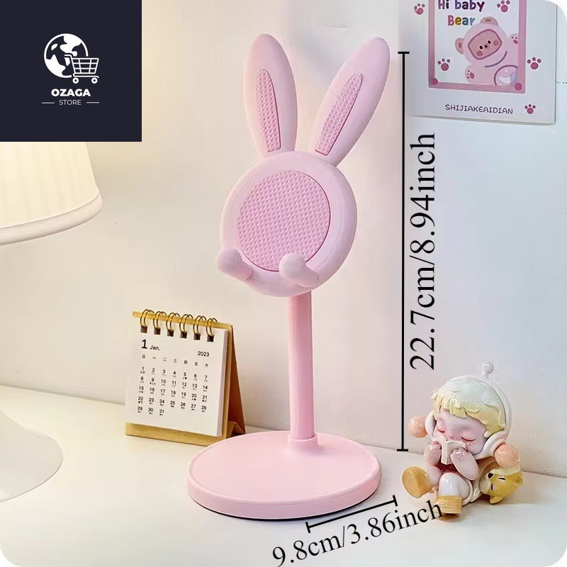 The Cute Rabbit Mobile Phone Stand Desktop Can Lift and Adjust the Desktop Phone Accessories Phone Stand Phone Grip