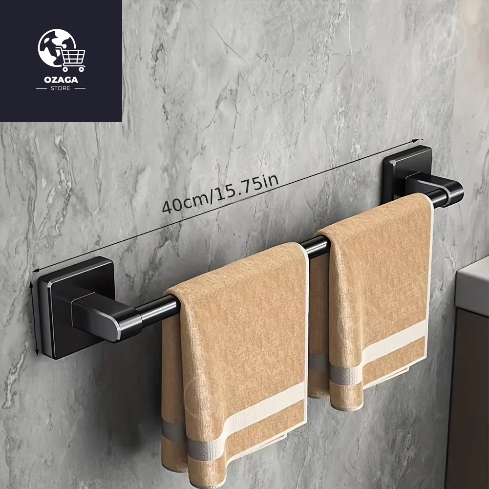 6Pcsbathroom Towel Rack Towel Holder Self-Adhesive Bathroom Towel Rack Hooks Bathroom Shelf without Drilling Towelrack Bathroom