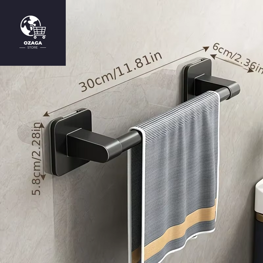 6Pcsbathroom Towel Rack Towel Holder Self-Adhesive Bathroom Towel Rack Hooks Bathroom Shelf without Drilling Towelrack Bathroom