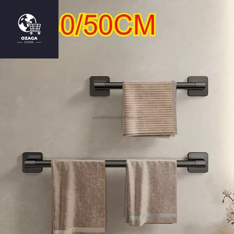 6Pcsbathroom Towel Rack Towel Holder Self-Adhesive Bathroom Towel Rack Hooks Bathroom Shelf without Drilling Towelrack Bathroom