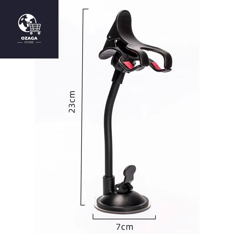 360-Degree Rotating Car Phone Holder with Adjustable Support for GPS and Mobile Devices
