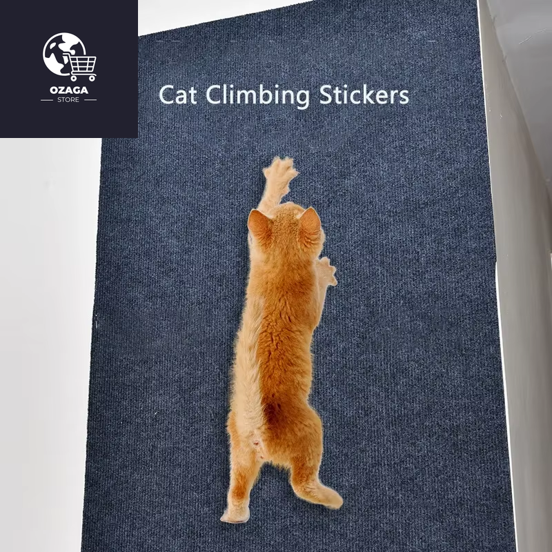 Self-Adhesive Carpet Cat Scratch Board for Wall and Sofa Protection - Trimmable and DIY Solution for Paws Sharpening