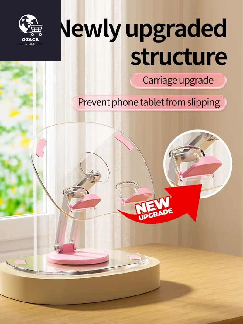 360° Rotating Mobile Phone Stand Multi-Functional Flat Support Stand Retractable Mobile Phone Stand Desktop