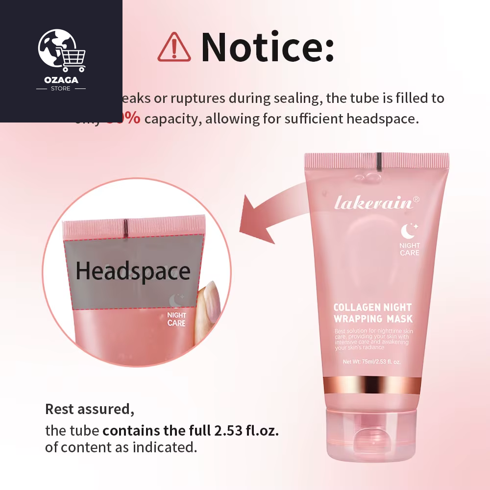 Lakerain Collagen Night Mask for Enhanced Elasticity and Hydration, Reducing Sagging and Dullness with Hydrolyzed Collagen for Radiant Skin