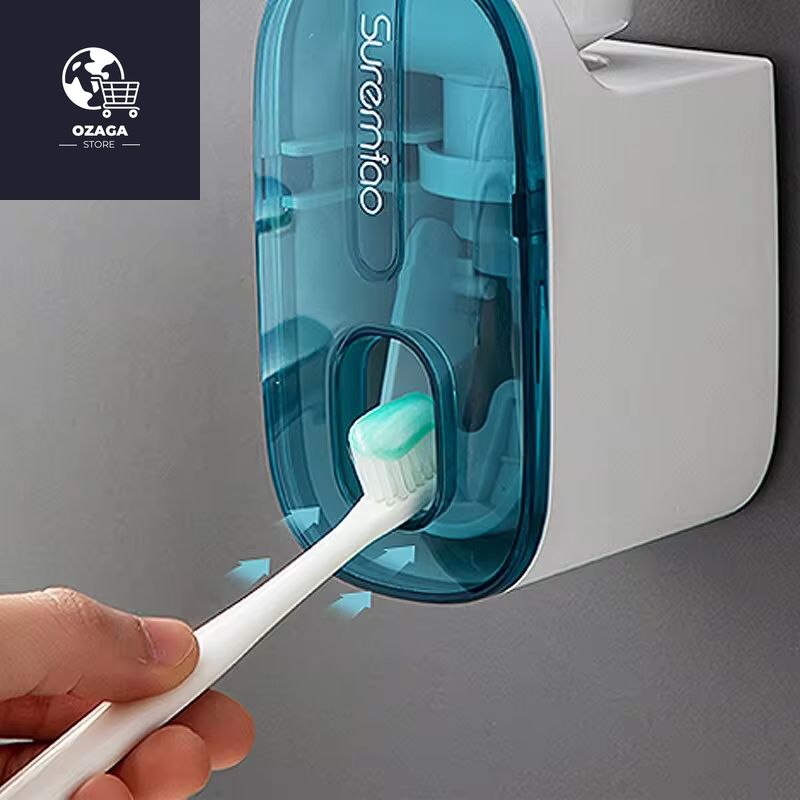 1 PCS Automatic Toothpaste Dispenser Bathroom Accessories Wall Mount Lazy Toothpaste Squeezer Toothbrush Holder