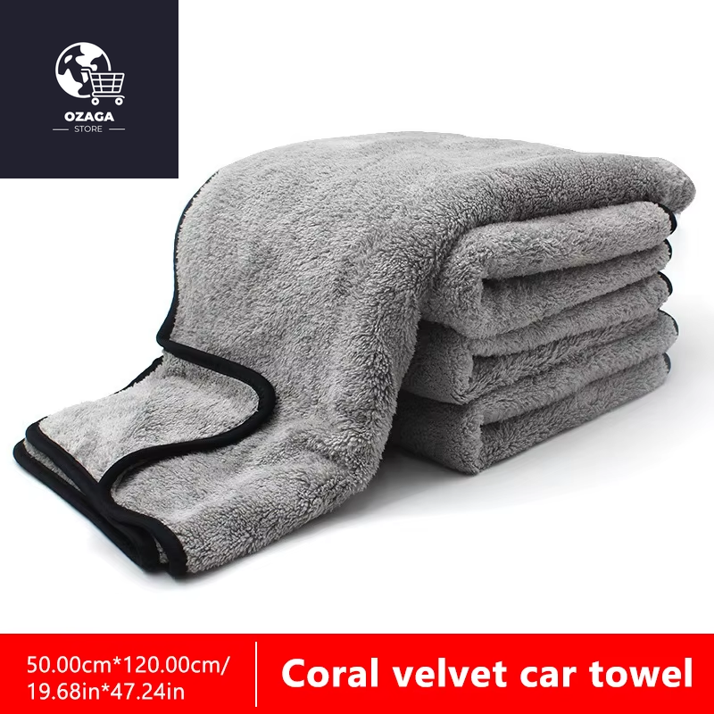 SEAMETAL Ultra-Soft Microfiber Car Wash Towel 120x50cm - High Absorbency Drying Cloth for Car Detailing and Care