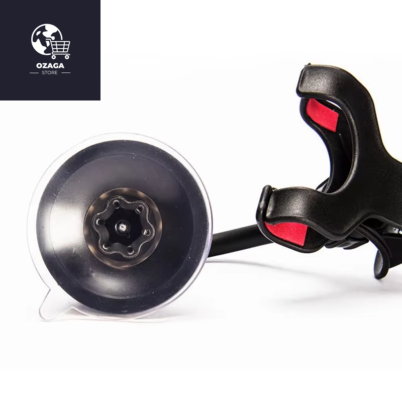 360-Degree Rotating Car Phone Holder with Adjustable Support for GPS and Mobile Devices