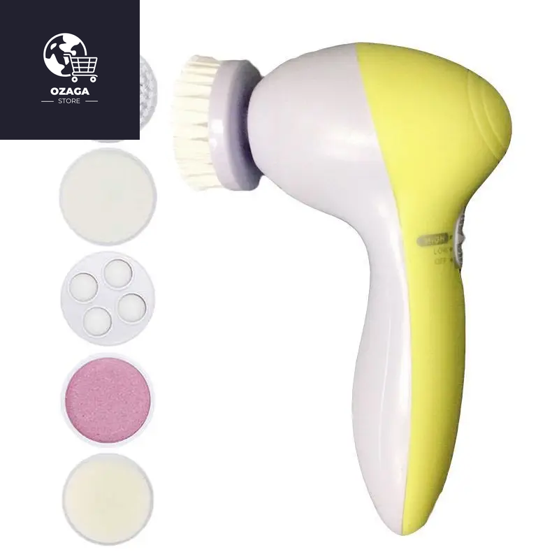 Electric Facial Cleaner 5 in 1 Face Cleansing Brush Wash Machine Spa Skin Care Massager Blackhead Cleaning Facial Cleanser Tools