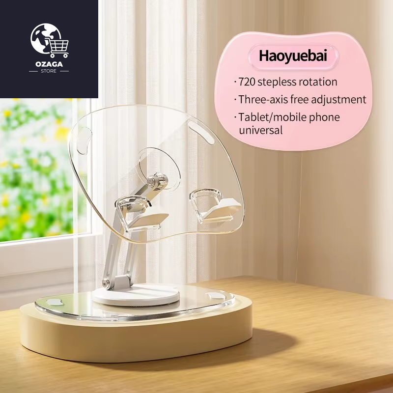 360° Rotating Mobile Phone Stand Multi-Functional Flat Support Stand Retractable Mobile Phone Stand Desktop