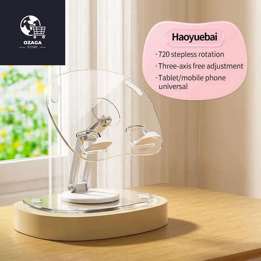 360° Rotating Mobile Phone Stand Multi-Functional Flat Support Stand Retractable Mobile Phone Stand Desktop