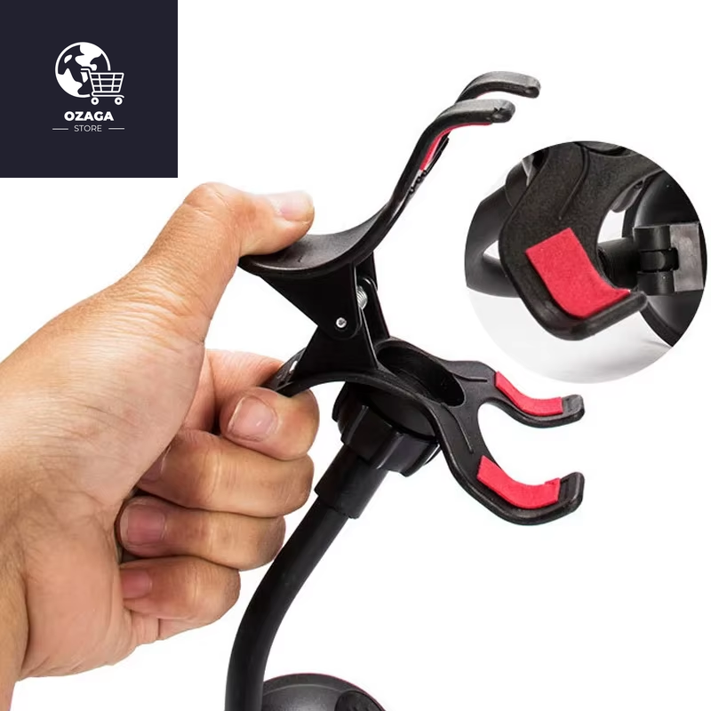 360-Degree Rotating Car Phone Holder with Adjustable Support for GPS and Mobile Devices