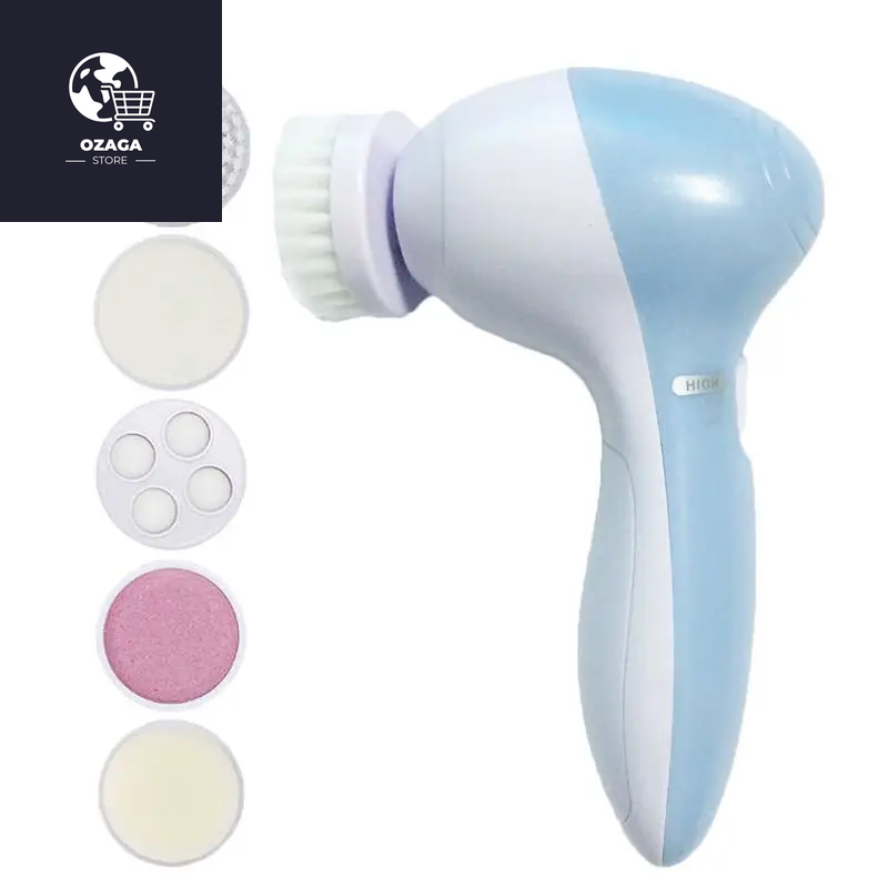 Electric Facial Cleaner 5 in 1 Face Cleansing Brush Wash Machine Spa Skin Care Massager Blackhead Cleaning Facial Cleanser Tools