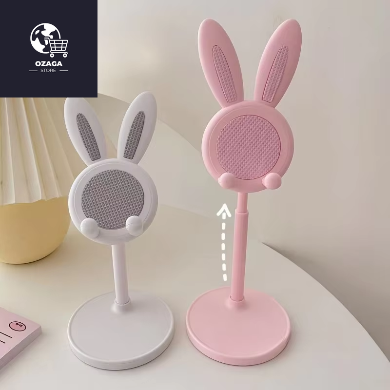 The Cute Rabbit Mobile Phone Stand Desktop Can Lift and Adjust the Desktop Phone Accessories Phone Stand Phone Grip