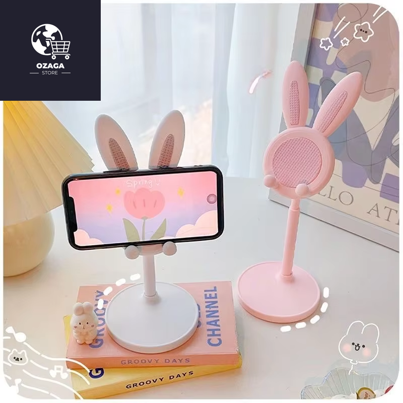 The Cute Rabbit Mobile Phone Stand Desktop Can Lift and Adjust the Desktop Phone Accessories Phone Stand Phone Grip