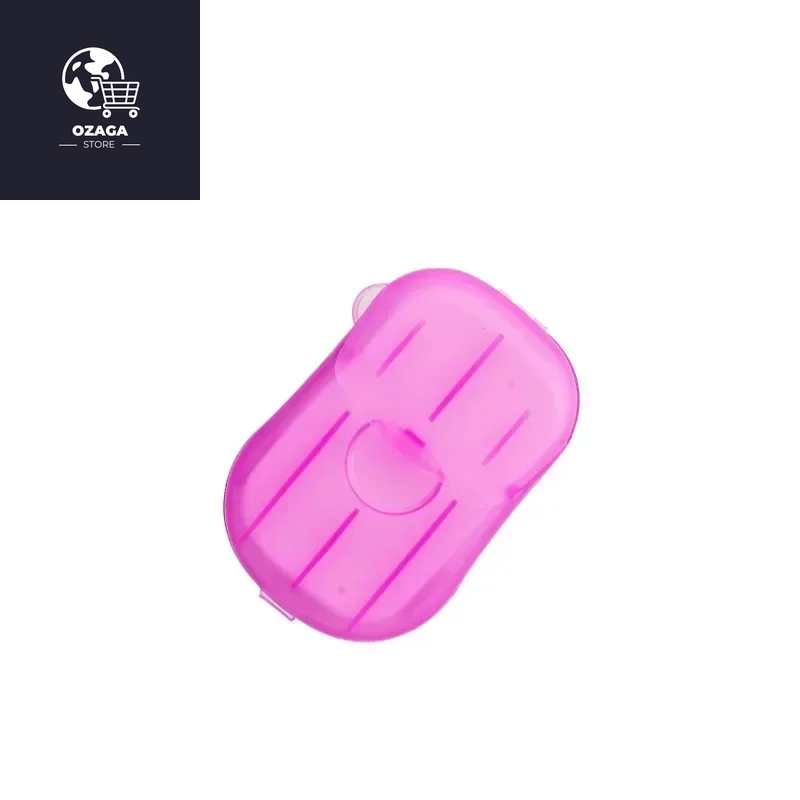 Portable Outdoor Travel Soap Tablets in Convenient Dispenser Box - Mini Hand Washing Sheets