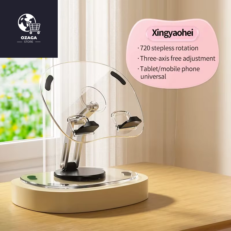 360° Rotating Mobile Phone Stand Multi-Functional Flat Support Stand Retractable Mobile Phone Stand Desktop