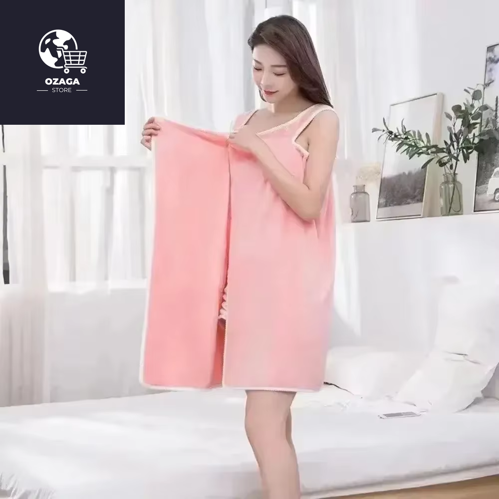 Wearable Style Bath Towels Soft Absorbent Towel Dress Thickened Water Absorbing Bathrobe Wearable Camisole Coral Fleece Towel