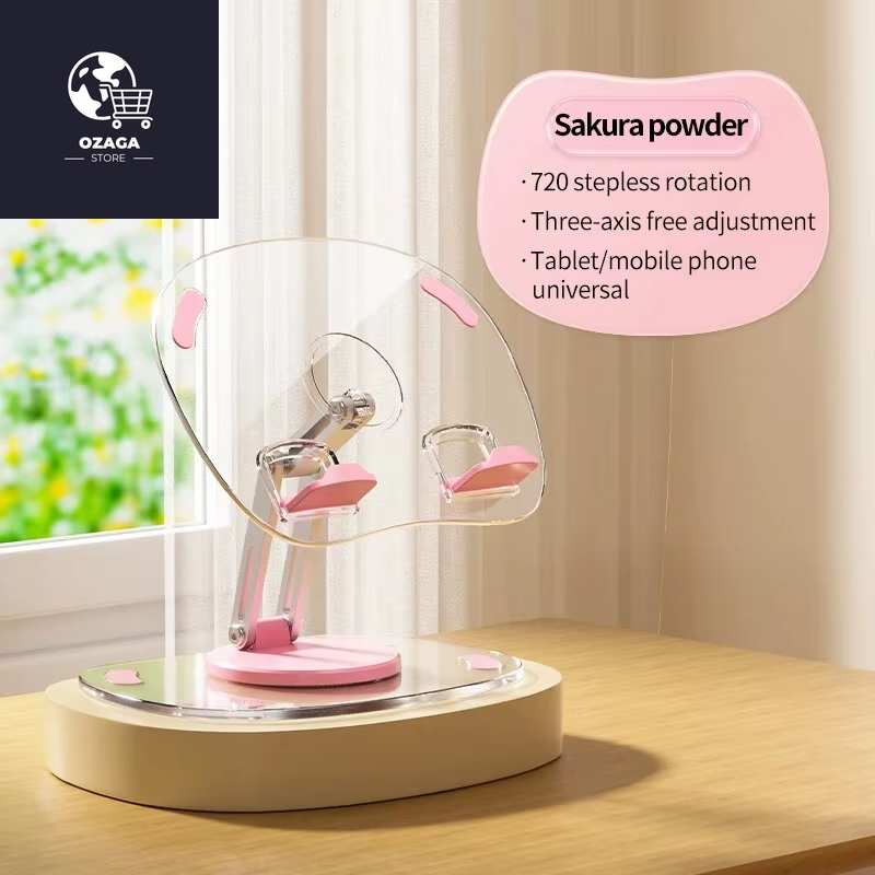 360° Rotating Mobile Phone Stand Multi-Functional Flat Support Stand Retractable Mobile Phone Stand Desktop