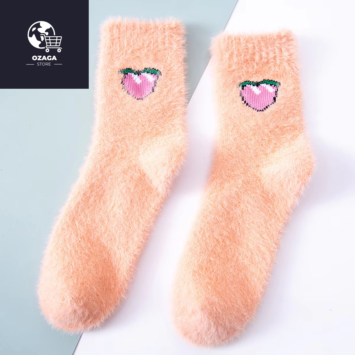 2 Pairs Cute Cow Spots Print Socks, Thickened & Warm Coral Fleece Socks, Women'S Stockings & Hosiery