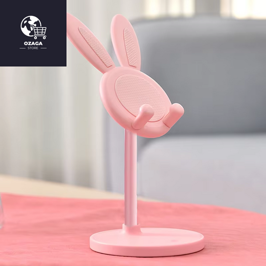 The Cute Rabbit Mobile Phone Stand Desktop Can Lift and Adjust the Desktop Phone Accessories Phone Stand Phone Grip