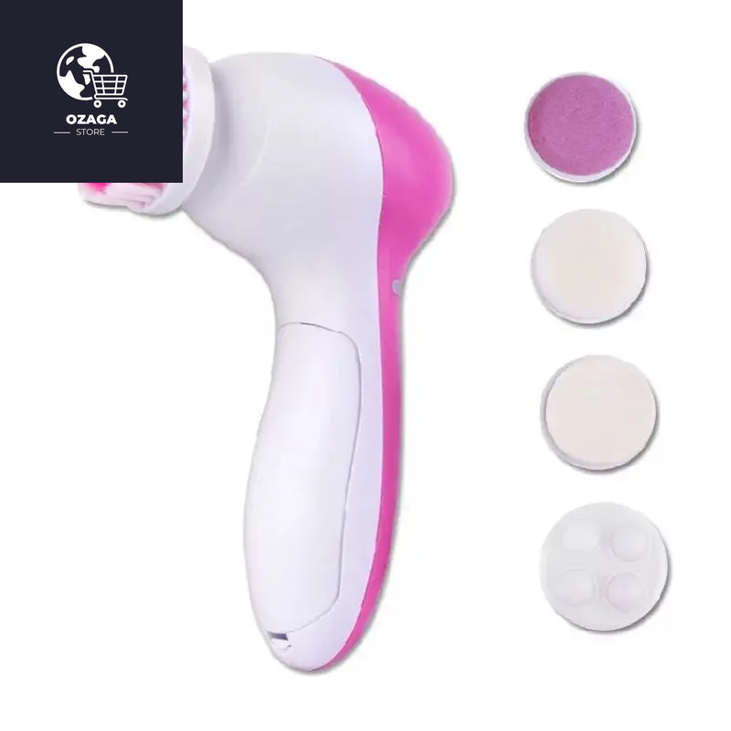 Electric Facial Cleaner 5 in 1 Face Cleansing Brush Wash Machine Spa Skin Care Massager Blackhead Cleaning Facial Cleanser Tools